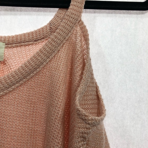 Anthropologie DELETTA Sz Xs Milipa knit blush top - Picture 5 of 8